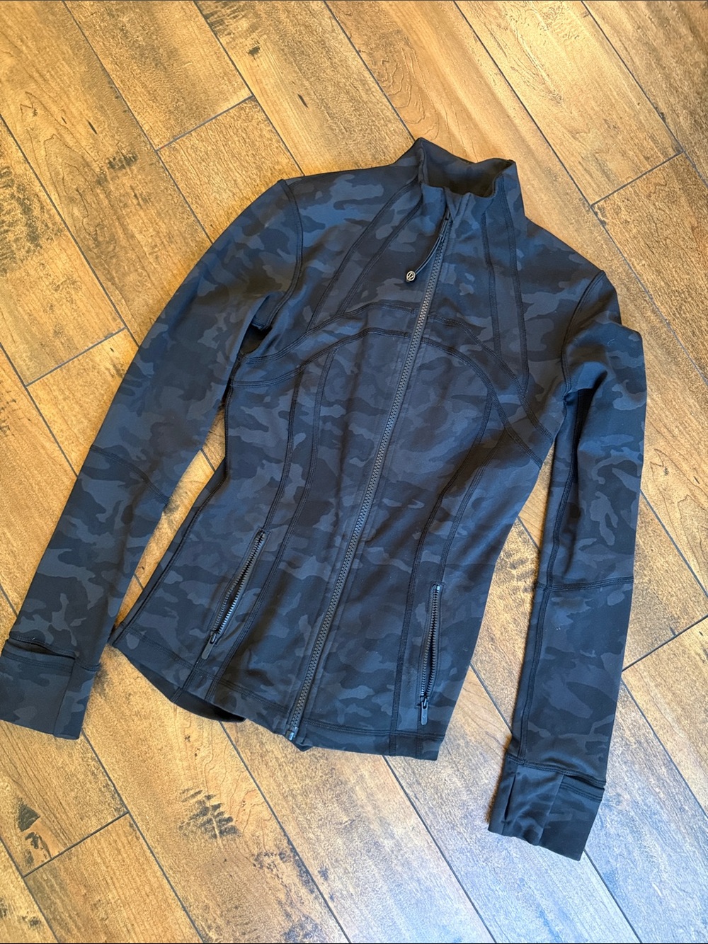 Women’s Black Camo Lululemon Zip Up